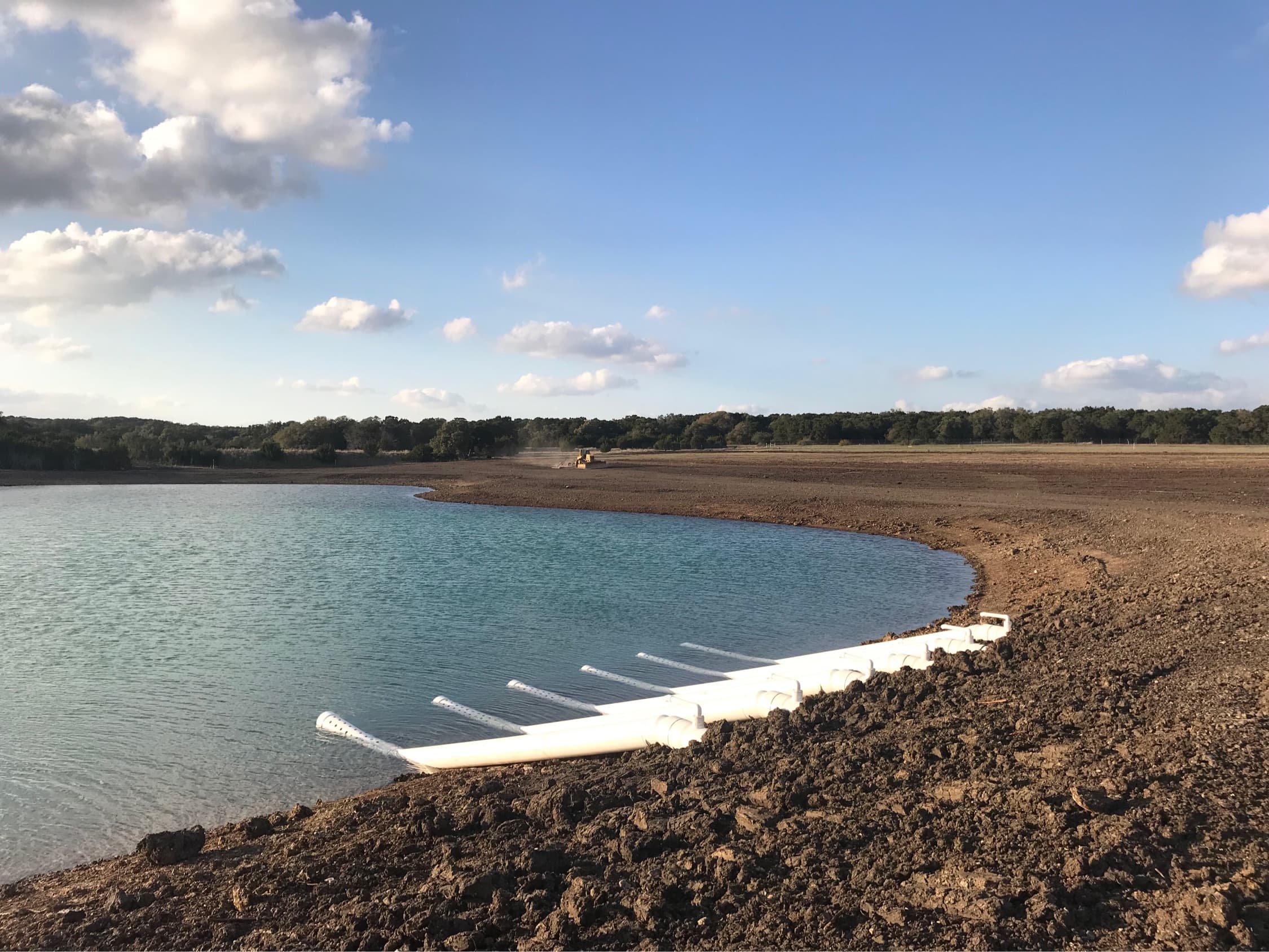 A full, healthy managed Texas lake